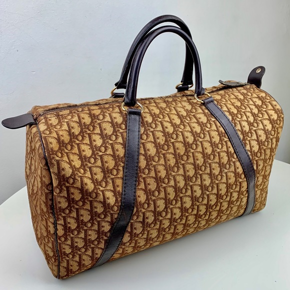 Dior Handbags - Vintage Dior Trotter Boston Duffle Bag